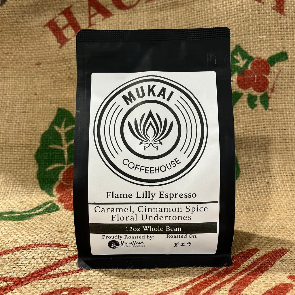 Mukai Coffeehouse Flame Lilly Espresso – RamsHead Coffee Roasters